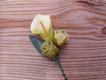 Corsage Calla Groen CC 898 Maatwerk corsage, Ophalen of Verzenden, Nieuw