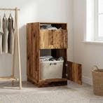 vidaXL Wasmeubel met opslag Oudhout 50 x 68 x 102 cm Bewerkt, Verzenden, Nieuw