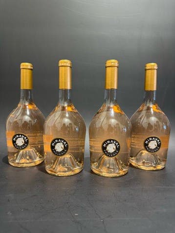 2025 Miraval Côtes de Provence, Rosé - Provence - 4 Flessen, Nieuw
