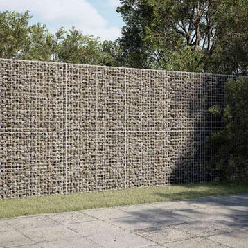 vidaXL Gabion met 3,5 mm Draad en 5x5 cm Gaas 250x20x200 cm, Verzenden, Nieuw, IJzer