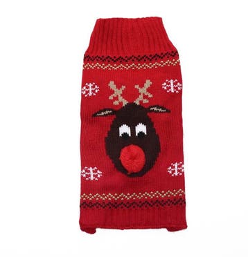 Honden Foute Kersttrui ROOD  Eland (kerstmis, Kerstmis), Ophalen of Verzenden, Nieuw, Hondenvest