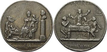Zinngussmedaille ohne Jahr (1821) Frankreich Ludwig Xviii..., Verzenden