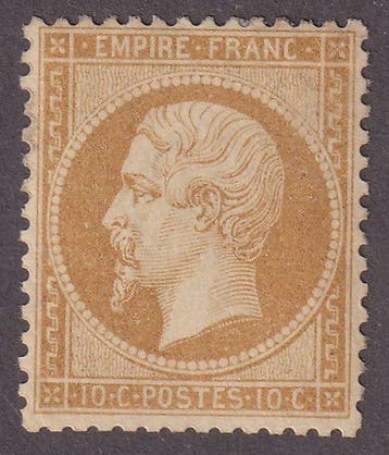 Frankrijk - 10c bistre nieuw* - TTB - Yvert n°21, Gestempeld