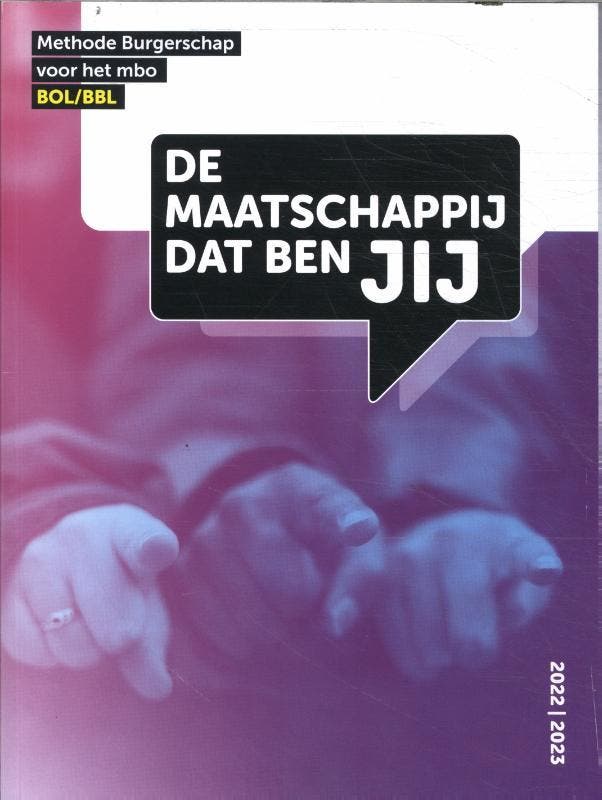 De maatschappij dat ben JIJ / BOL/BBL methode Burgerschap, Boeken, Schoolboeken, Gelezen, Verzenden