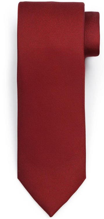 Suitable Zijde Stropdas Donkerrood maat one size Heren, Effen, Verzenden, Nieuw, Suitable