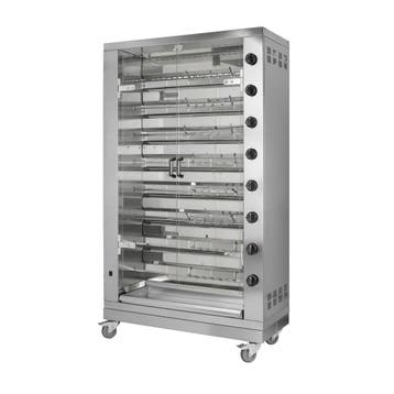 GGM Gastro | Gas kippengrill - 47,6kW - 8 spitten voor 48 |, Verzenden