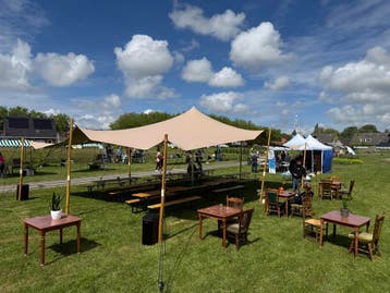Nieuwe stretchtent te huur 7,5x10 meter Strechtent, Tuin en Terras, Partytenten, Opvouwbaar, Overige typen, 6 meter of meer, Nieuw