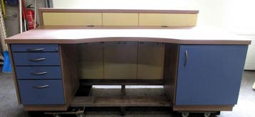 Bureautafel, Kantoortafel, Tafel, B210 x D80 x H75 cm