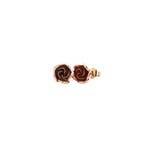 Bicolour gouden vintage roos oorstekers 14 kt, Sieraden, Tassen en Uiterlijk, Oorbellen, Ophalen of Verzenden, Nieuw
