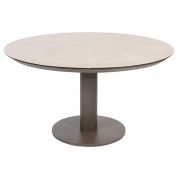 Sarah low dining tuintafel 130xH69 cm printed ceramic terre, Tuin en Terras, Ophalen of Verzenden, Nieuw