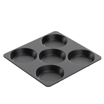 AMT Gastroguss 5-vaks bakplaat – Handgegoten aluminium –, Ophalen of Verzenden, Nieuw, Aluminium