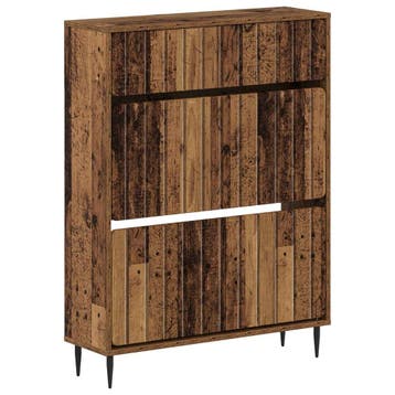 vidaXL Schoenenkast ZWOLLE 78 x 24 x 103 cm Bewerkt hout Oud, Verzenden, Nieuw