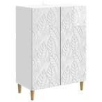 vidaXL Dressoir Hoogglans Wit 66 x 34,5 x 90 cm Bewerkt hout, Verzenden, Nieuw, Overige houtsoorten, Minder dan 50 cm