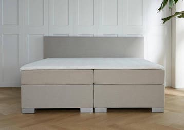 ACTIE! Boxspring Milano 140 200 Beige, Verzenden, Beige, Nieuw, 140 cm