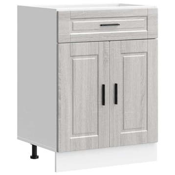 Onderkast 60cm Grijs Sonoma | Tweedekansje | OP=OP, Zo goed als nieuw, Minder dan 100 cm, Grijs, 25 tot 50 cm
