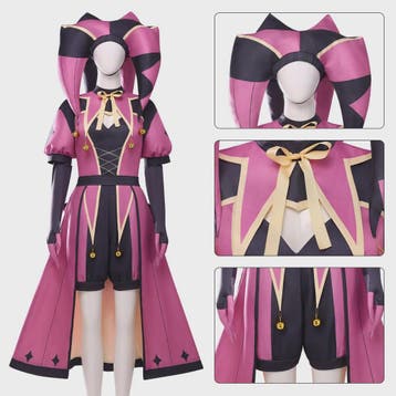 Columbina Cosplay Kostuum - Roze Clown Outfit voor Freak Cir, Verzenden, Nieuw
