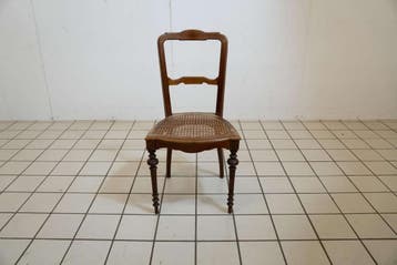 Antieke Biedermeier stoel met een rieten zitting, Ophalen of Verzenden, Nieuw