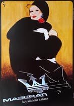 René Gruau - MASERATI - La tradizione italiana - Donna IV -