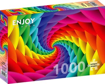 Gradient Rainbow Swirl Puzzel (1000 stukjes) | Enjoy Puzzle, Verzenden, Nieuw