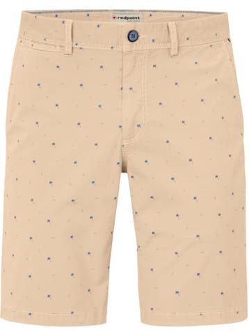 Redpoint Korte Broek Met Palmboom Motief Beige Dawson, Verzenden, Nieuw, Beige