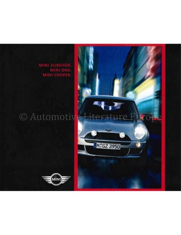 2001 MINI ONE | COOPER ACCESSOIRES BROCHURE DUITS, Boeken, Nieuw, Author