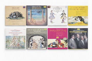 Mozart - 7 x box sets + 1 x double LP - 27 records in total, Cd's en Dvd's, Nieuw in verpakking