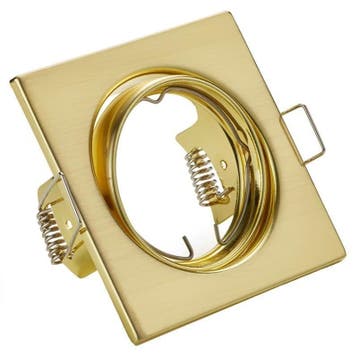 GU10 Inbouwspot Set - Mat Goud - Inbouw Vierkant - Dimbaar -, Huis en Inrichting, Lampen | Spots, Metaal of Aluminium, Nieuw, Ophalen of Verzenden