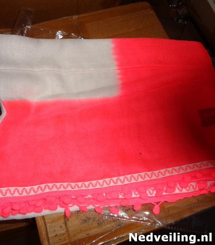 20x Sjaal Roze/Wit, Diversen, Rommelmarktspullen