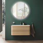 Badkamerspiegel met LED Verlichting en Verwarming 100cm -, Huis en Inrichting, Woonaccessoires | Spiegels, Ophalen of Verzenden