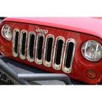 Rugged Ridge Grille Inserts Chrome 07-18 Jeep Wrangler, Ophalen of Verzenden, Nieuw