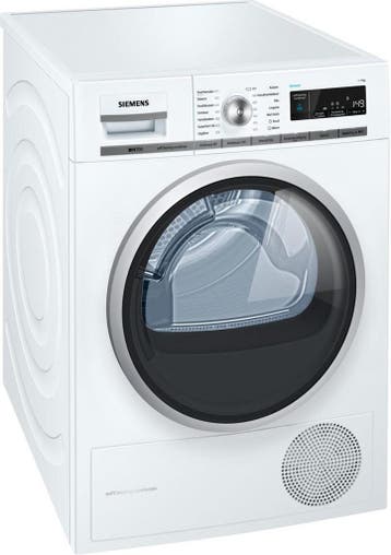 Siemens WT47W562 - Warmtepompdroger - 9 kg - Zelfreinigende, Ophalen of Verzenden, Zo goed als nieuw, Voorlader, 85 tot 90 cm