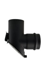 Pelletkachelpijp  SPP  80 mm  - T-stuk afgeschuind met klep, Ophalen, Nieuw