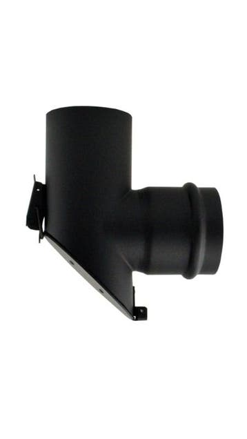 Pelletkachelpijp  SPP  80 mm  - T-stuk afgeschuind met klep, Ophalen, Nieuw