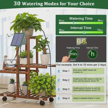 Automatische Druppelsysteem Timer met Zonnepaneel en Waterni, Verzenden, Nieuw
