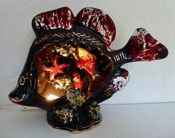 Vintage Vallauris lamp (“Lampe de Civette”) - Tafellamp -