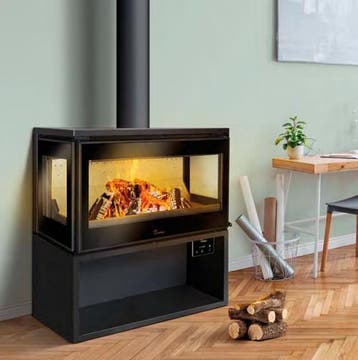 Lacunza Paris 7-13 kW houtkachel, Nieuw, Hout, Vrijstaand, Houtkachel