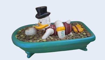 Scrooge McDuck Bathing in Money - 1 Figurine - Disney Demons, Verzamelen, Nieuw