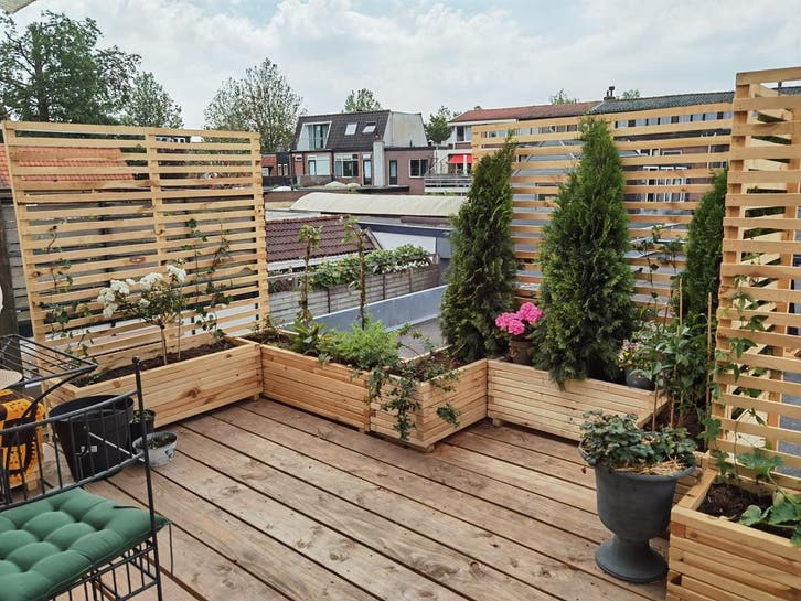 Prettige plantenbakken met klimrekken! Volume korting 20%!, Tuin en Terras, Bloembakken en Plantenbakken, 60 cm of meer, 100 cm of meer