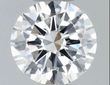 1 pcs Diamant (Natuurlijk) - 1.00 ct - Rond - E - IF -, Nieuw