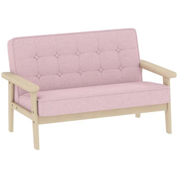TRUUSK Kindersofa met Houten Frame - Fluweelachtige Uitstral, Verzenden, Nieuw