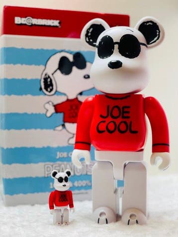 Medicom toy - BE@RBRICK 400% & 100% Snoopy Joe Cool -