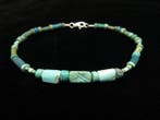 Oud-Egyptisch Ketting gemaakt van turkoois, glas en