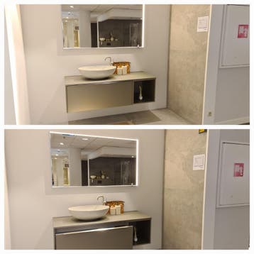 Badmeubel 100x51x65 denver eiken 0037 - 39, Huis en Inrichting, Ophalen, Nieuw, 100 tot 150 cm, Wastafelkast
