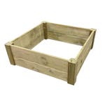 Moestuinbed met Hoekpalen en Worteldoek Geïmpregneerd 80 x, Verzenden