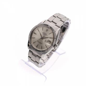 Rolex Date 34mm 1501; Vintage Automatisch Horloge, Overige merken, Leer, Polshorloge, Ophalen of Verzenden