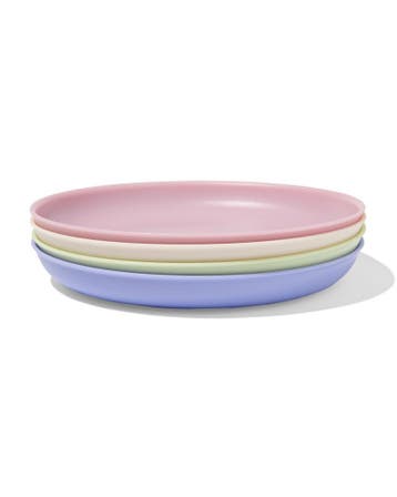 HEMA Bord Ø18.5cm kunststof - 4 stuks, Verzenden, Nieuw