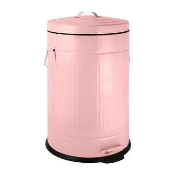 Pedaalemmer retro look - roze - 12 liter, Huis en Inrichting, Woonaccessoires | Prullenbakken, Verzenden, Nieuw