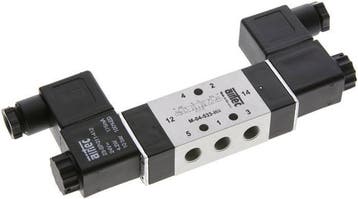 5/3 G1/8  Middenuitlaat Magneetventiel 12V DC, Verzenden, Nieuw