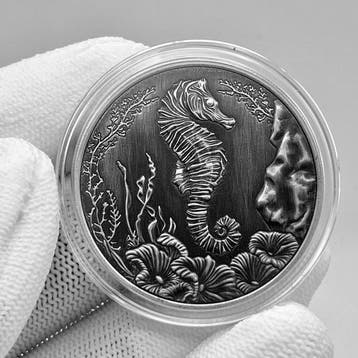 Samoa. 2 Tala 2025 – Seahorse – 1 oz Silver Coin – .999 Fine