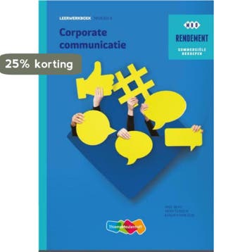 Corporate communicatie / Leerwerkboek niveau 4 / Rendement, Verzenden, Gelezen, Inge Berg
